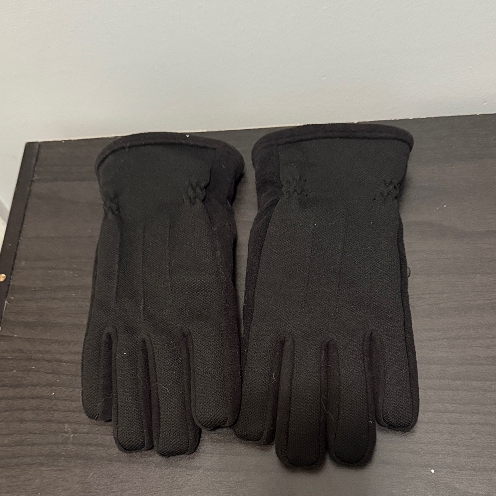 Men's Black Winter Gloves Size Large